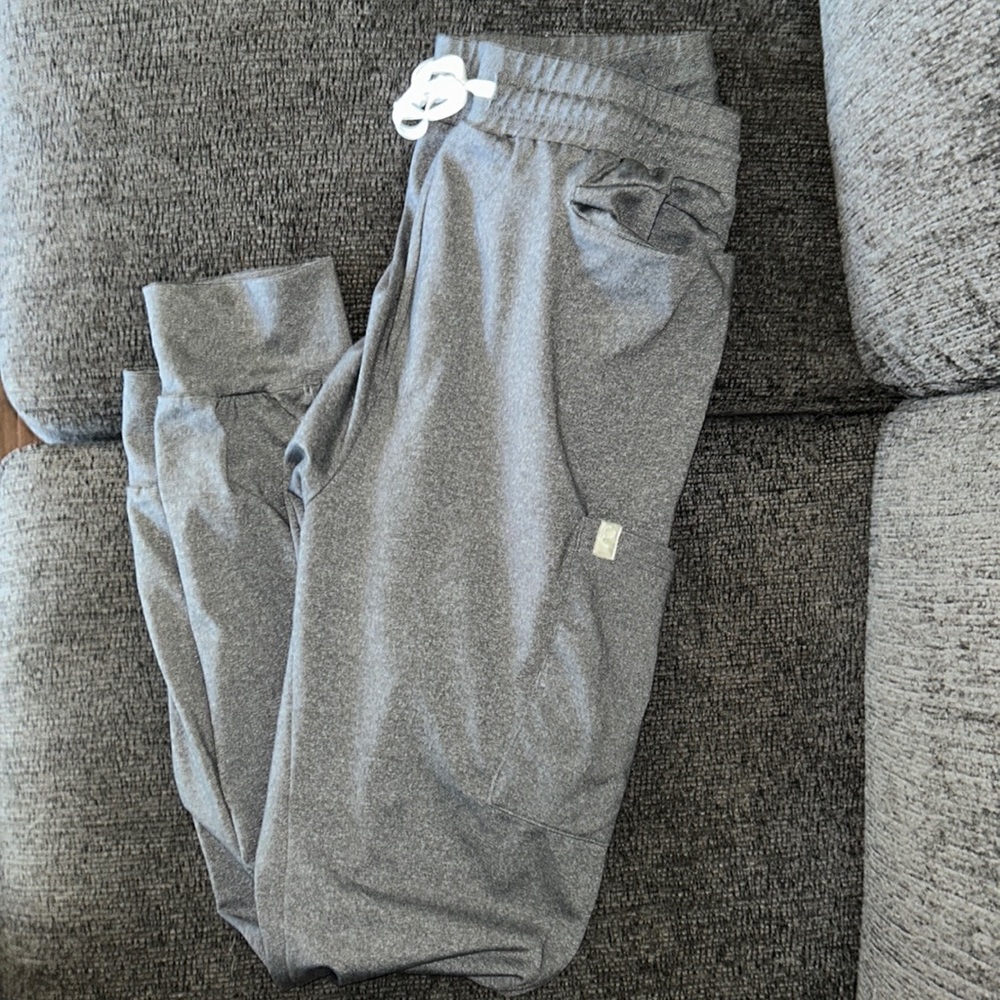Scope Heather Grey Jogger Scrub Pants